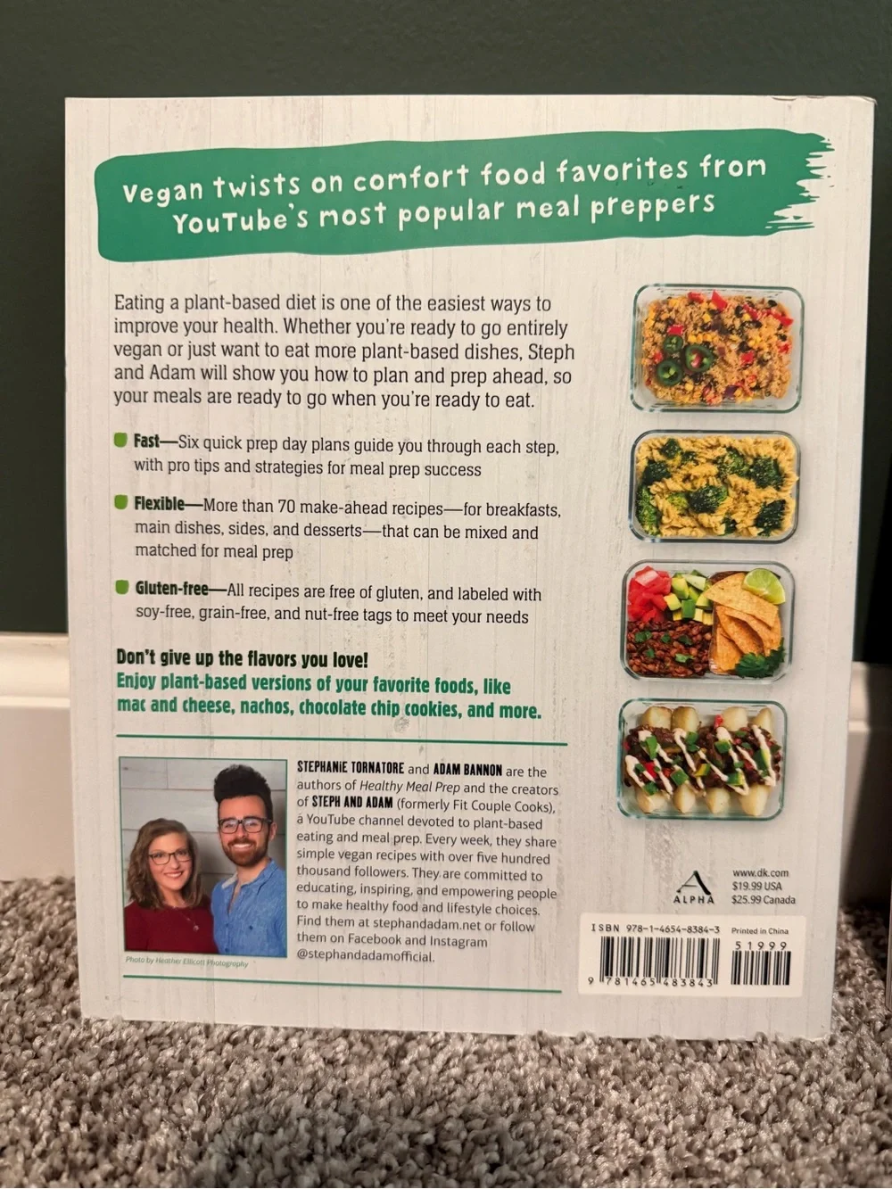 Healthy Meal Prep Cookbooks - Green & Yellow